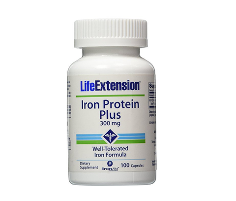 Life Extension Iron Protein Plus 300mg Capsule