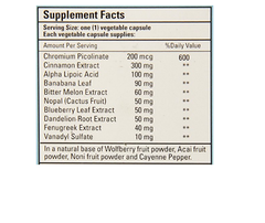 Bio Nutrition Blood Sugar Wellness Vegi-Caps